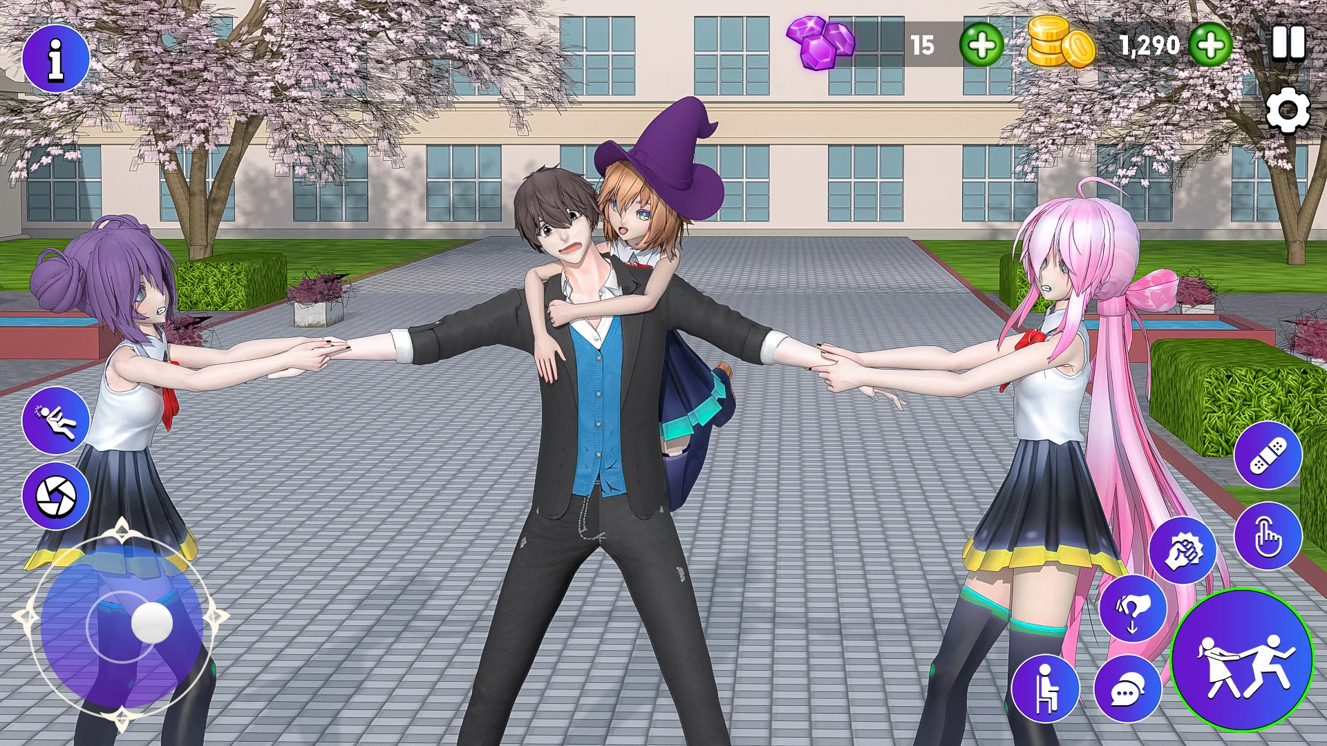 High School Love Sim Life Game screenshot
